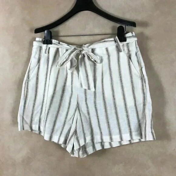 1.STATE Linen/Cotton Summer Striped Shorts, 12 - Picture 4 of 7